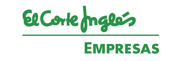 Logotipo de El Corte Inglés Empresas, con texto verde y una línea horizontal que divide las palabras "El Corte Inglés" y "Empresas", como se mostró en el Encuentro anual de RRHH 2018.