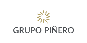 Logotipo de Grupo Piñero que presenta un estilizado resplandor solar dorado sobre el nombre de la empresa en texto gris, irradiando la misma energía que nuestro próximo evento Job Dating 2023.