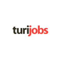 Un logotipo con el texto "turijobs" donde "turi" está en negro y "jobs" en rojo, inspirado en Job Dating 2022.